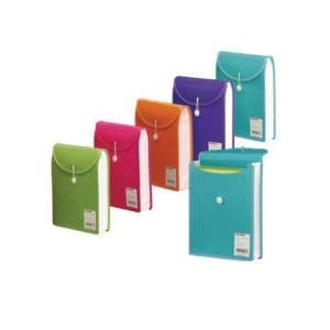 Top Loading Document File with Elastic and Button Closure A4